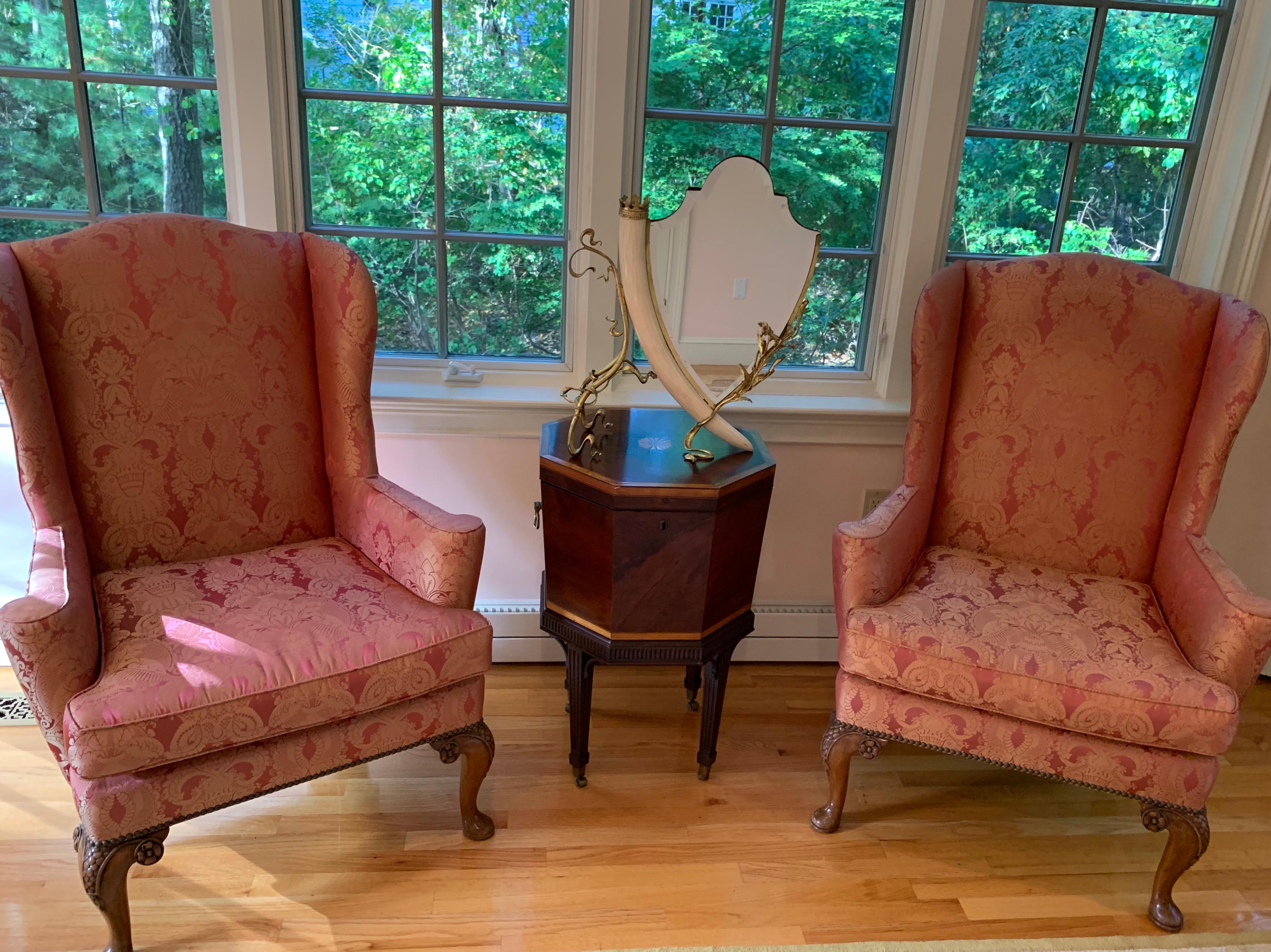 Pair of Wing Chairs 3
