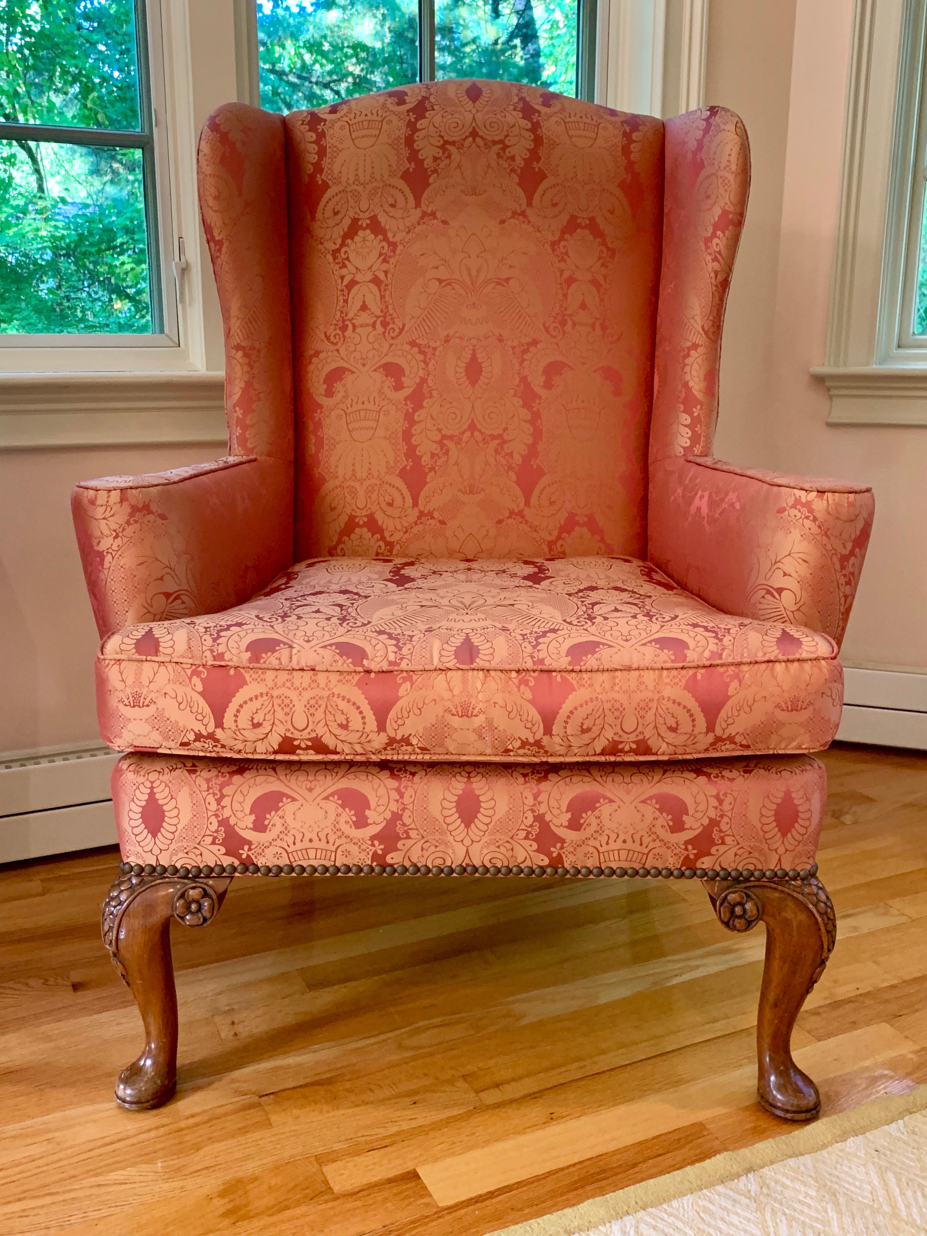 George II Pair of Wing Chairs