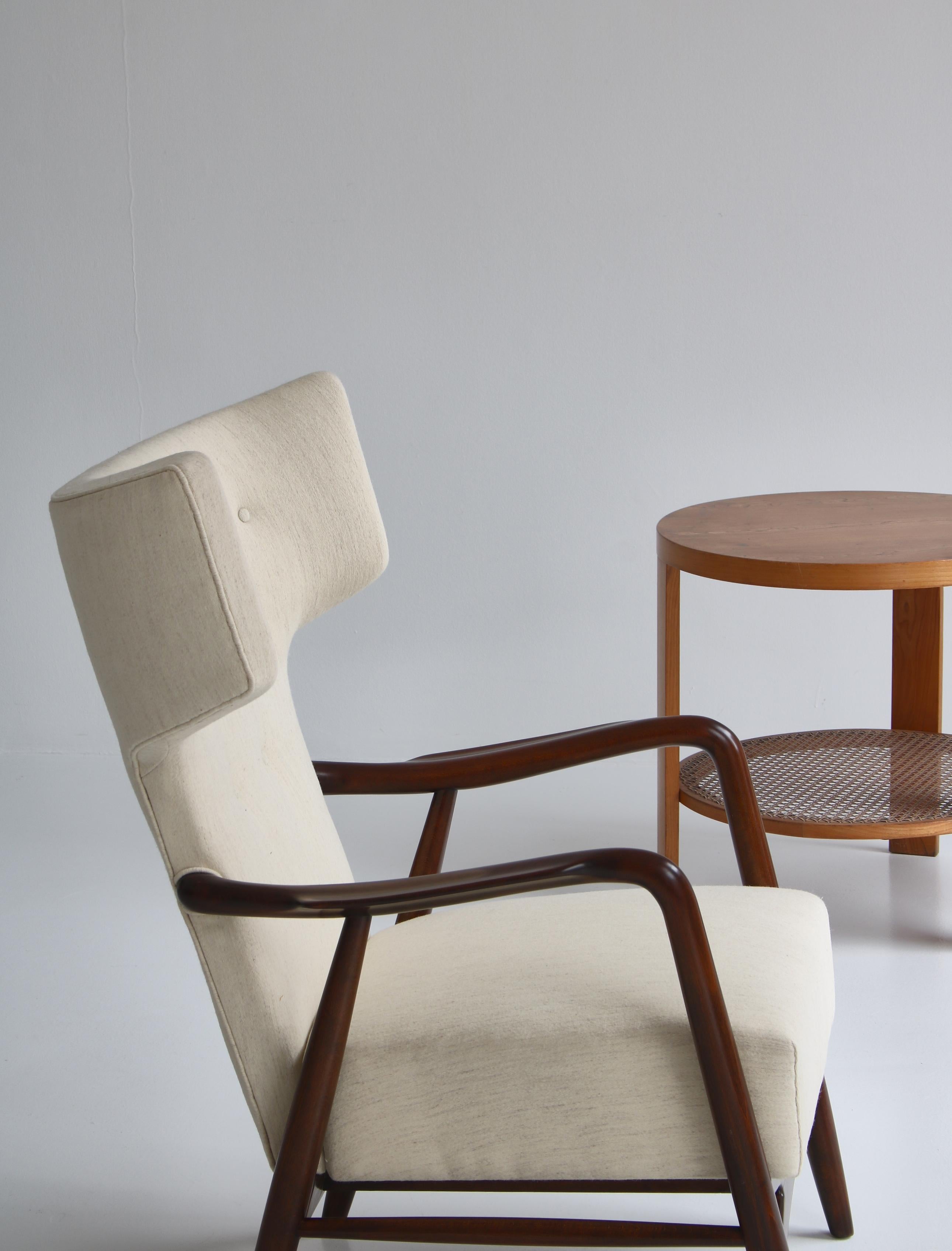 Paire de fauteuils Wingback d'Eva Koppel pour Slagelse Mbelvrk, Danemark, 1947 en vente 10