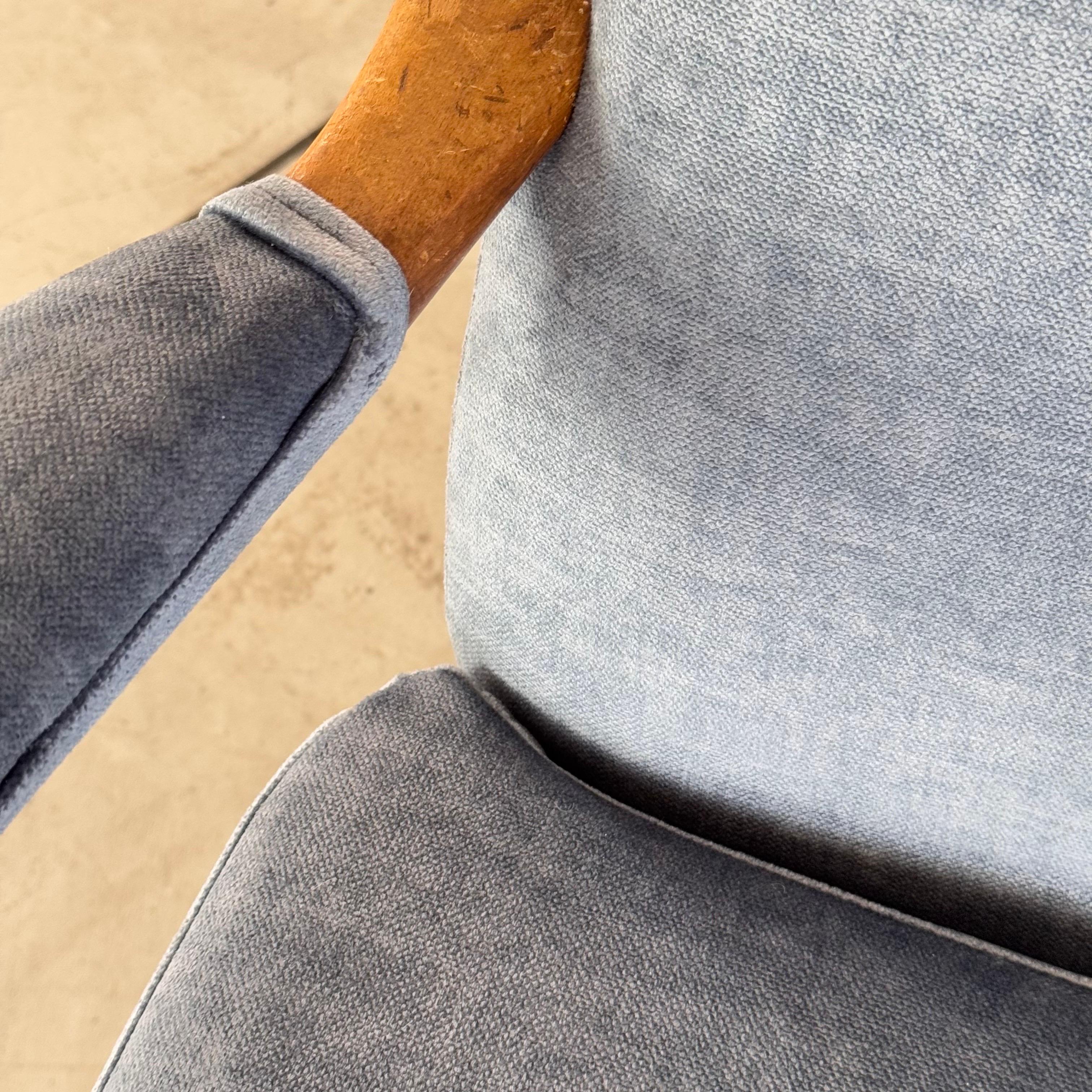 Coppia di poltrone Wingback di Paolo Buffa per Framar, Italia, anni '50 in vendita 6