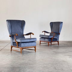 Coppia di poltrone Wingback di Paolo Buffa per Framar, Italia, anni '50