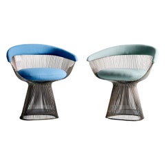 Pair of Wire Chairs by Warren Platner for Knoll
