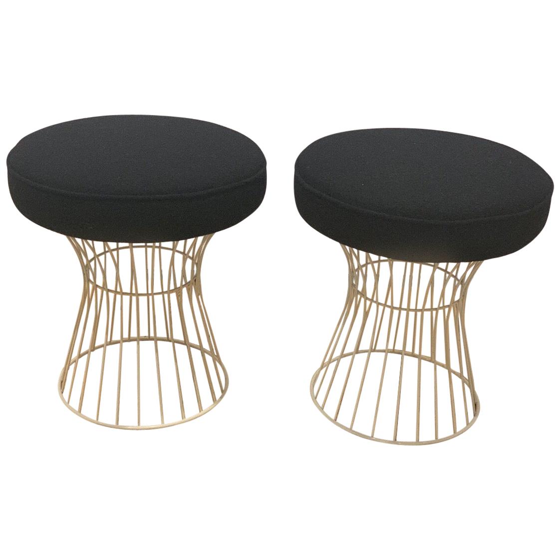 Pair of Wire Stools For Sale