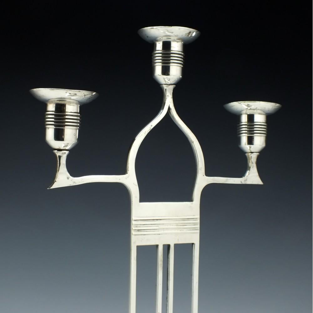 Pair of WMF candelabra

Electroplated silver

WMF ‘ostrich’ mark to bases,

circa 1905.

 