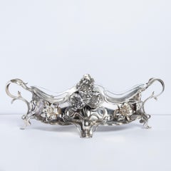 Pair of W.M.F. Silver Plate Jardinière, Jugendstil Period, circa 1900