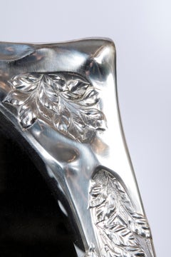 Pareja de espejos plateados W.M.F., época Jugendnstil, Alemania, hacia 1900