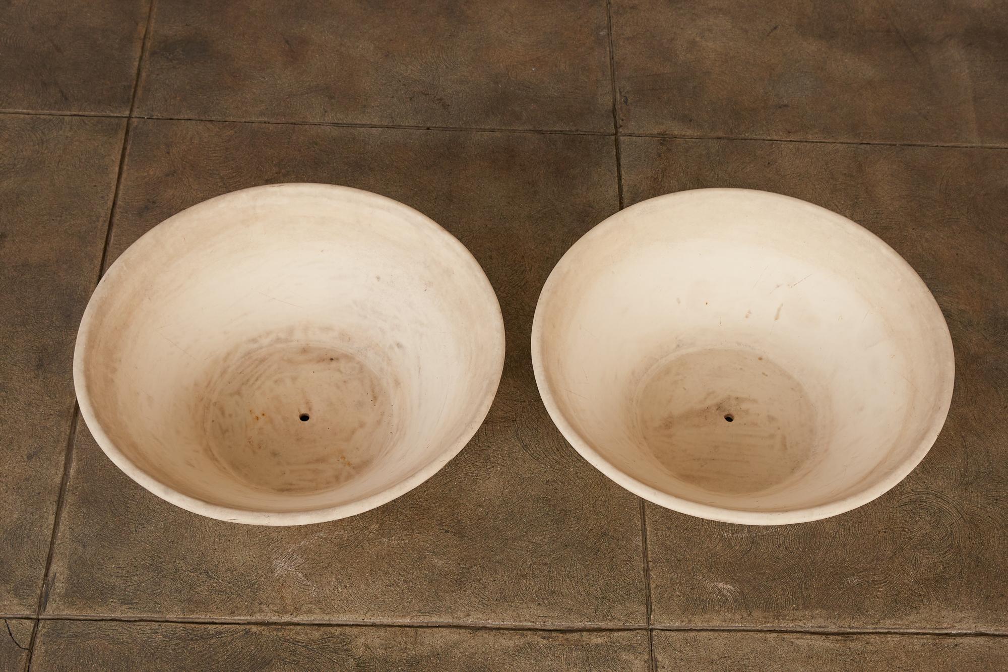 20th Century Pair of Wok Planters by Lagardo Tackett for Architectural Pottery