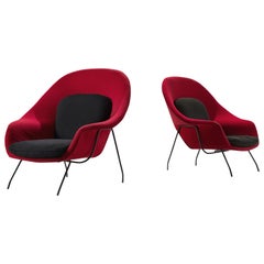 Pair of Womb Chairs by Eero Saarinen for Knoll