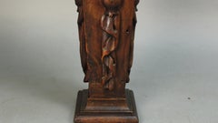 Pair of Wonderful Carved Wood Victorian Newell Post