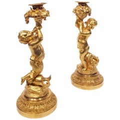 Pair of Wonderful Ormolu Candlesticks