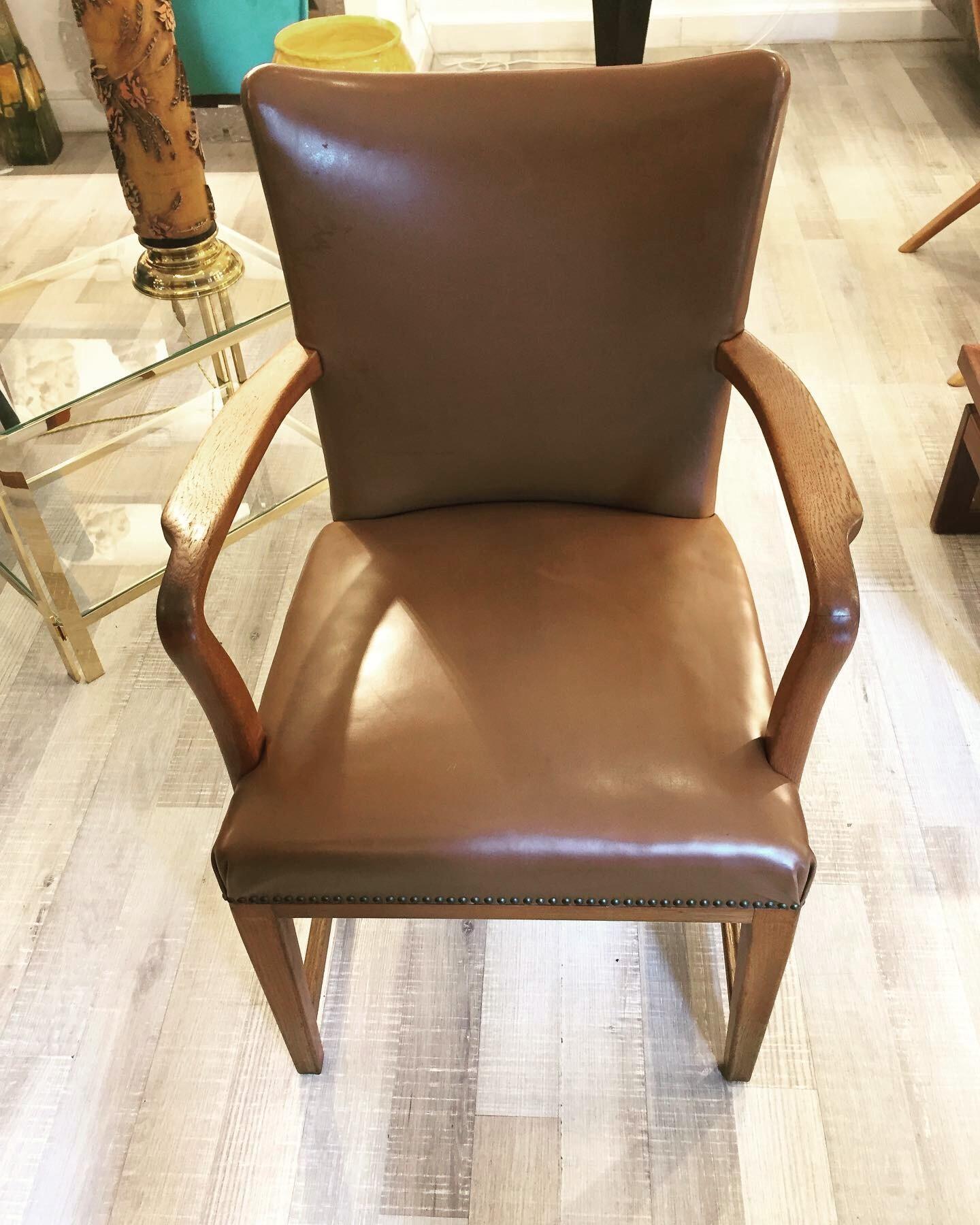 Hungarian Pair of Wood and Leatherette Armchairs For Sale