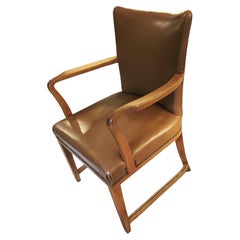 Paar Sessel aus Holz und Kunstleder