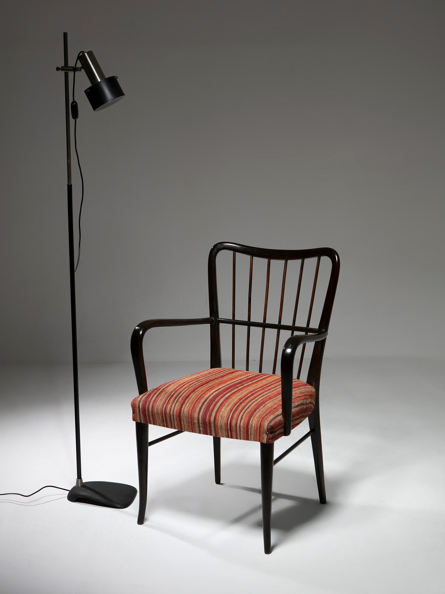 Paire de fauteuils en Wood attribués à Paolo Buffa, Italie, années 1950 en vente 5