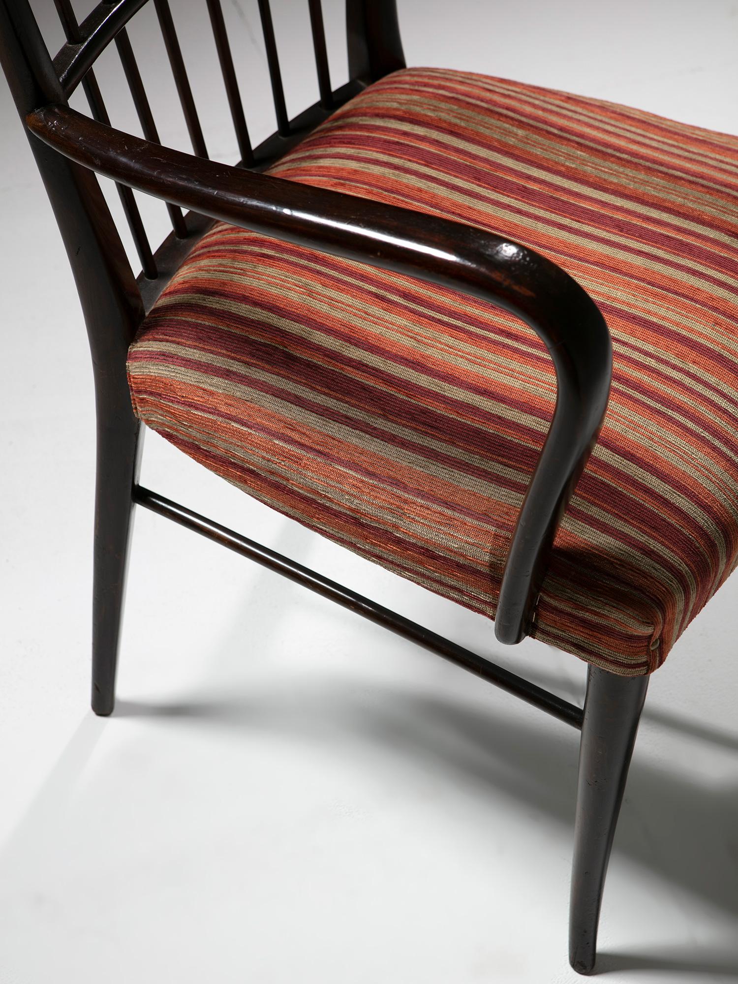 Paire de fauteuils en Wood attribués à Paolo Buffa, Italie, années 1950 en vente 2