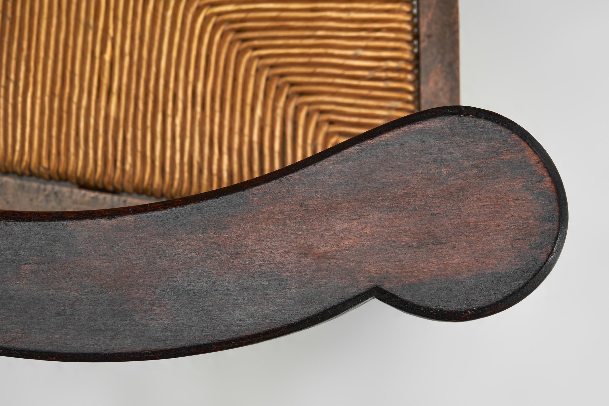 Paire de fauteuils en Wood à la manière de Charles Dudouyt, Europe ca 1940s en vente 7