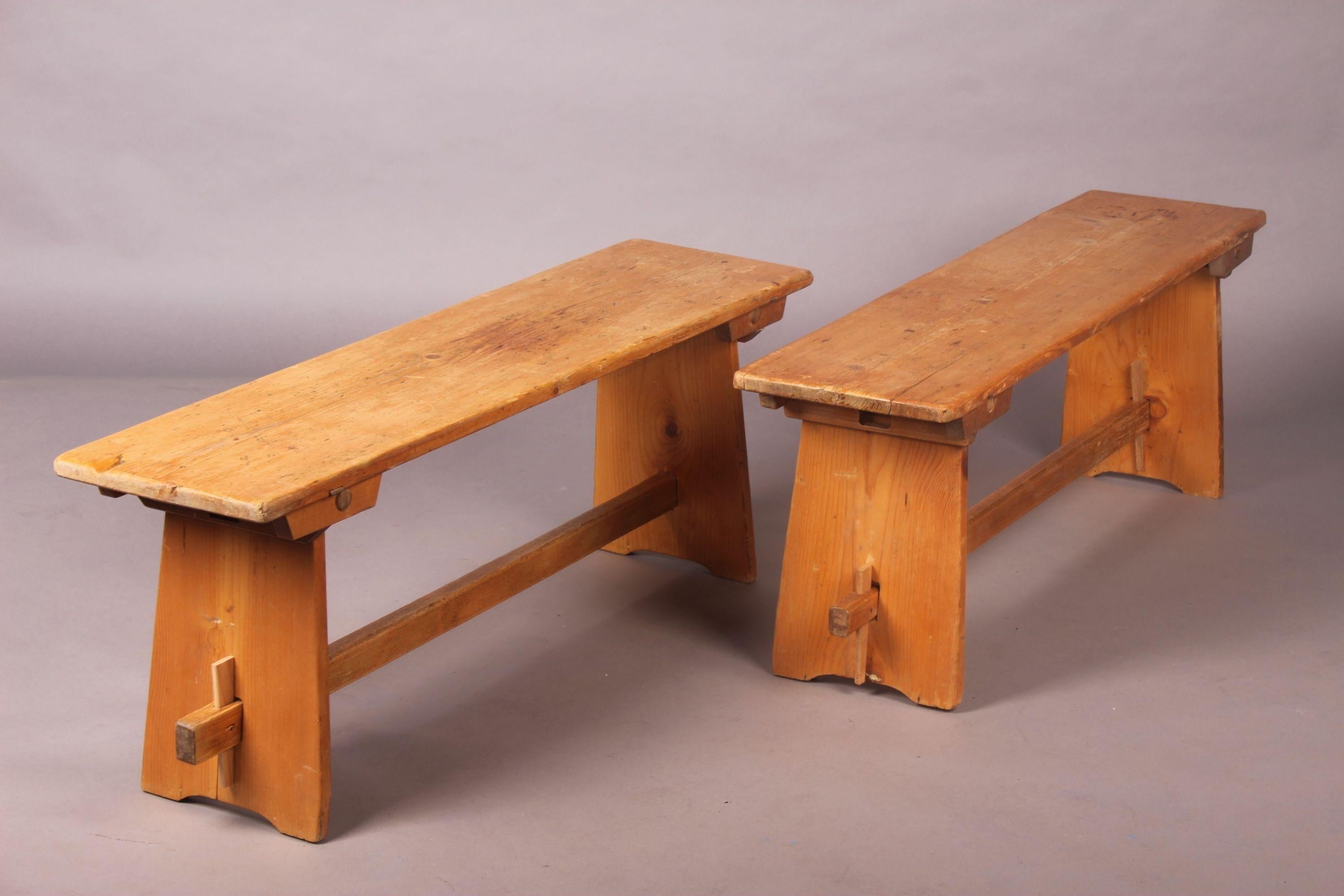 Pair of Wood Bench 2