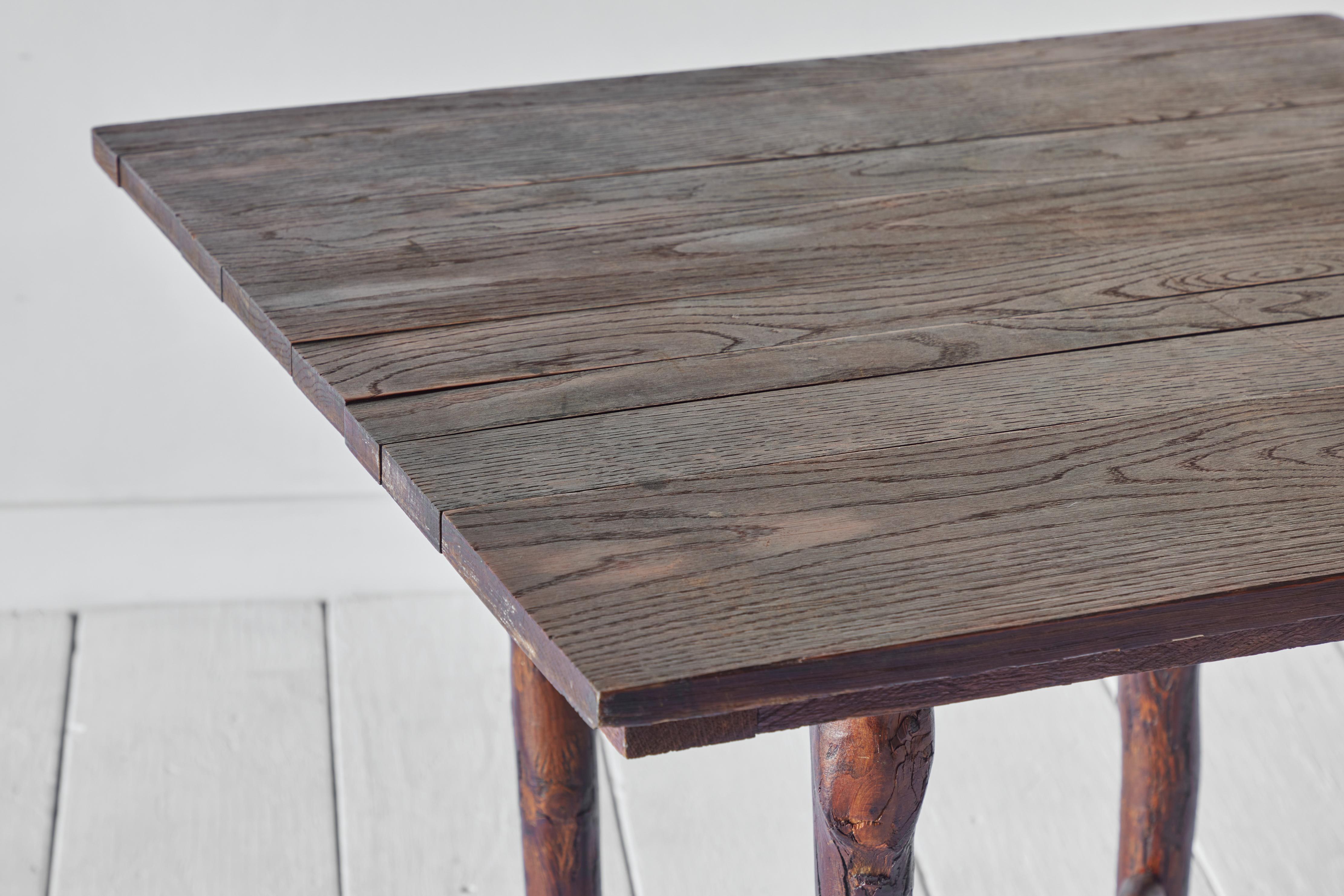 20th Century Wood Brutalist Table