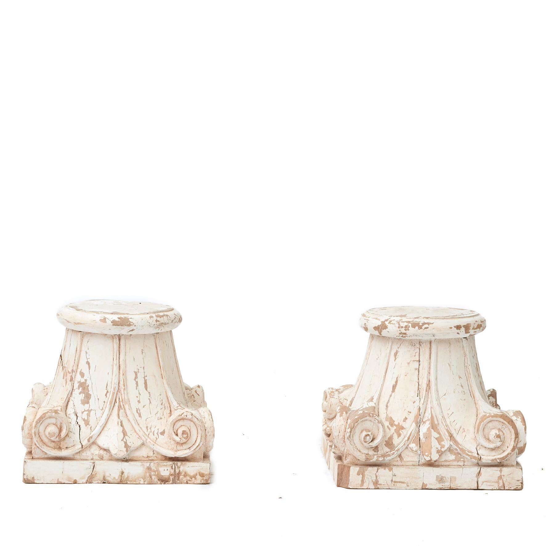 Pair of Wood Capitals, c 1880-1900 For Sale 4