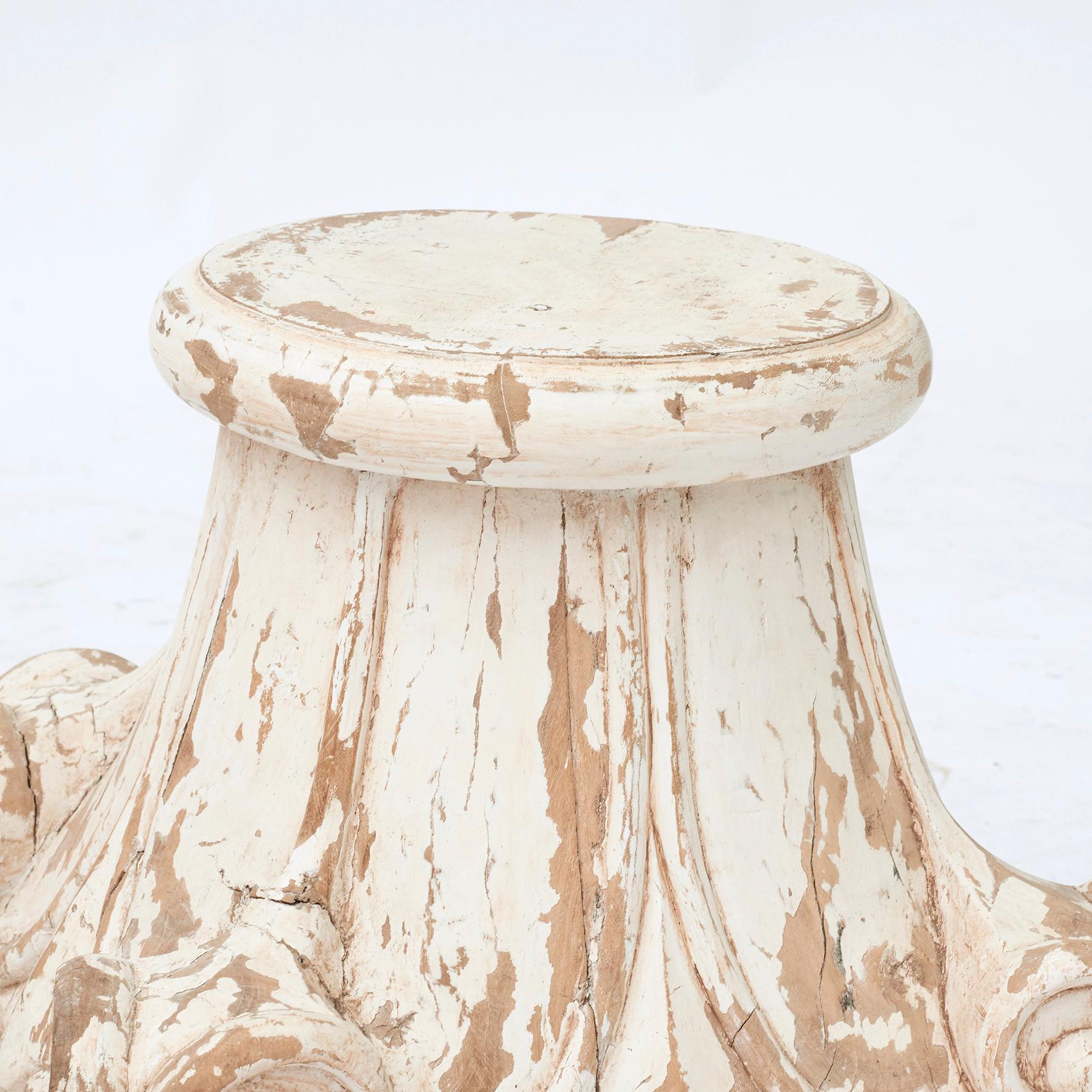 Peint Paire de chapiteaux en bois, vers 1880-1900 en vente