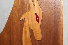 Pair of Wood Carved Wall Art