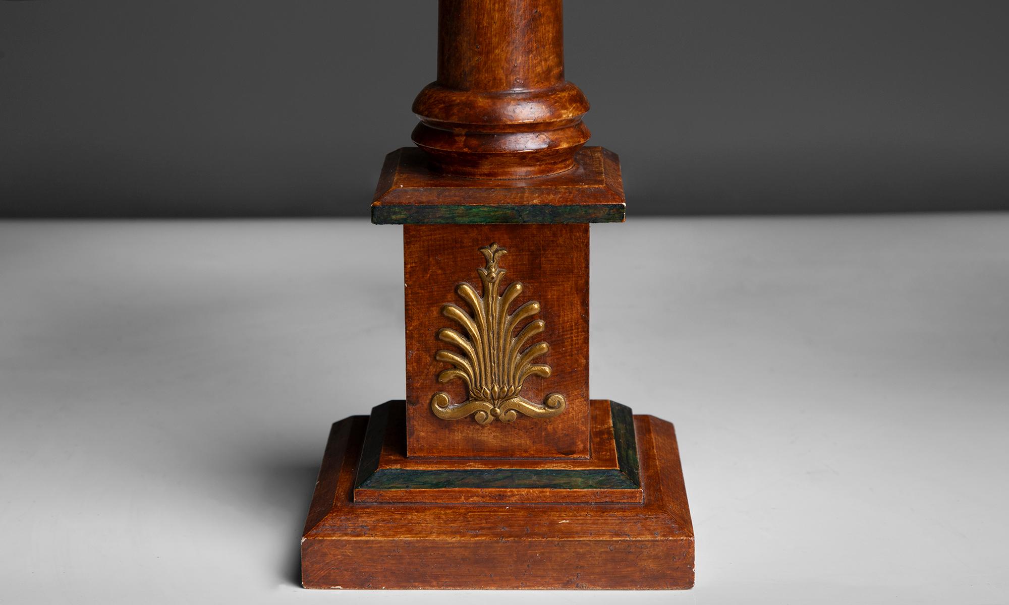Milieu du XXe siècle Paire de lampes à colonne en Wood, 1950 en vente