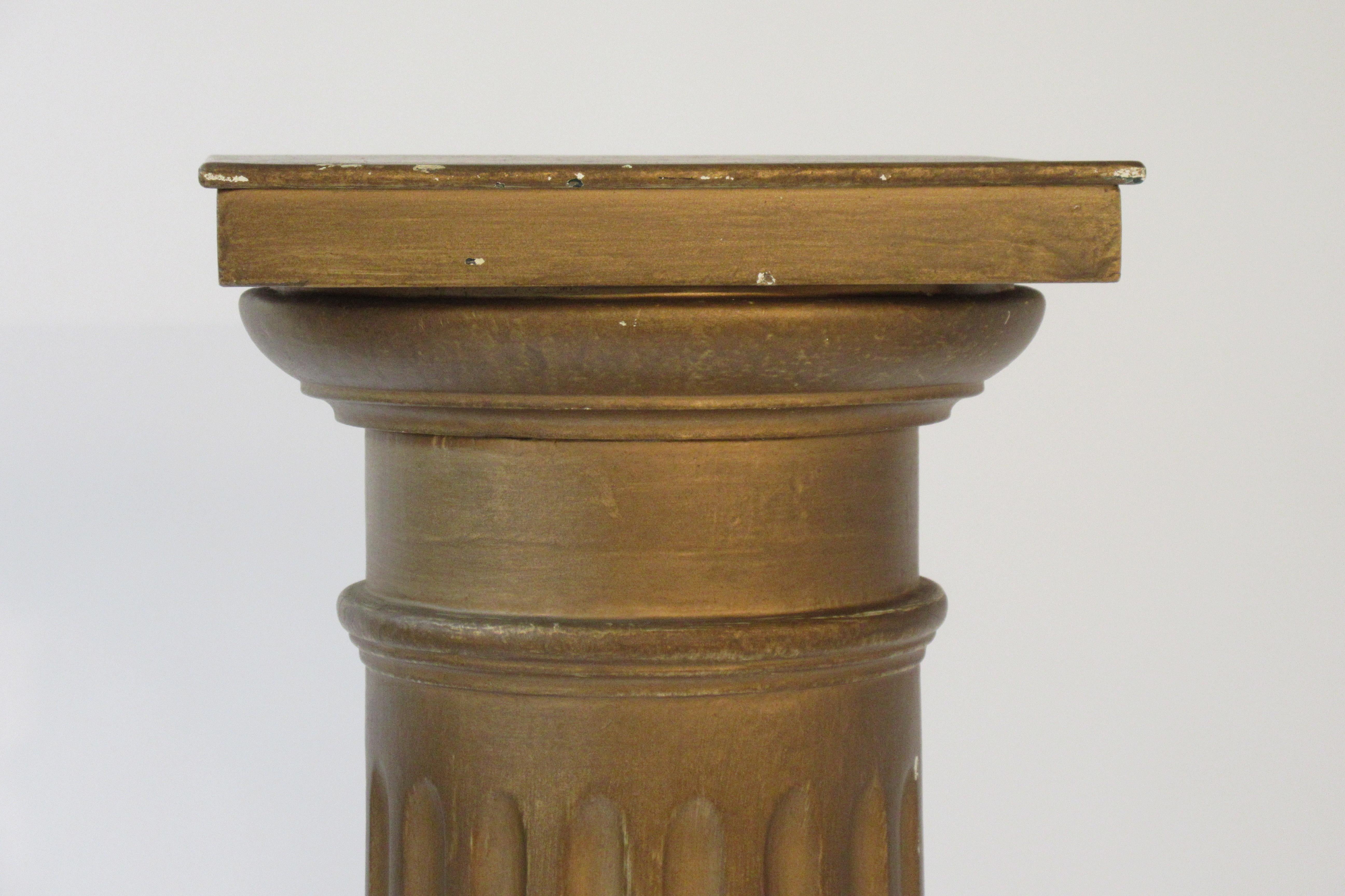 Mid-20th Century Pair of Wood Column Pedestals