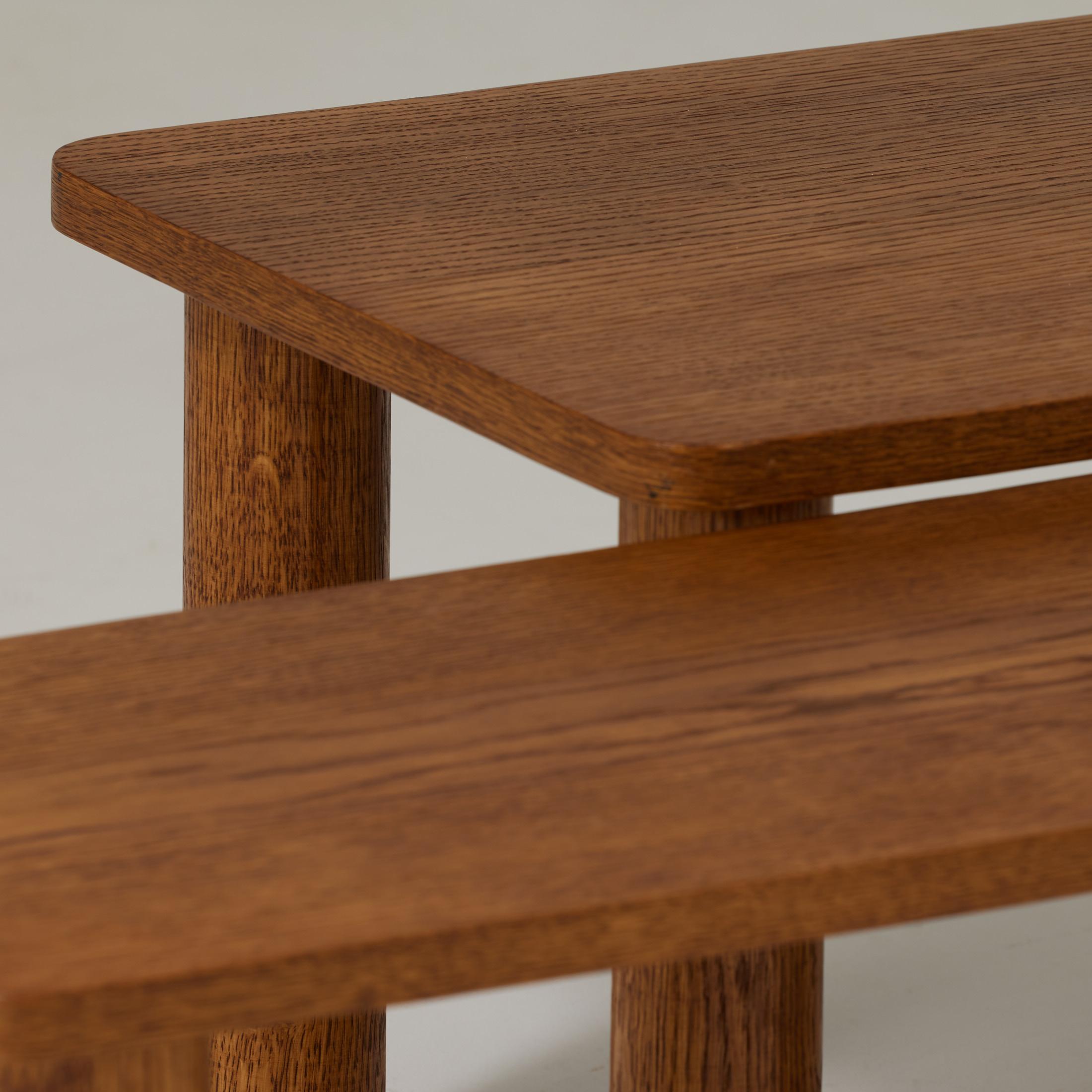 Mid-Century Modern Paire de tables basses en Wood Mid Century Modern, circa 1950 en vente