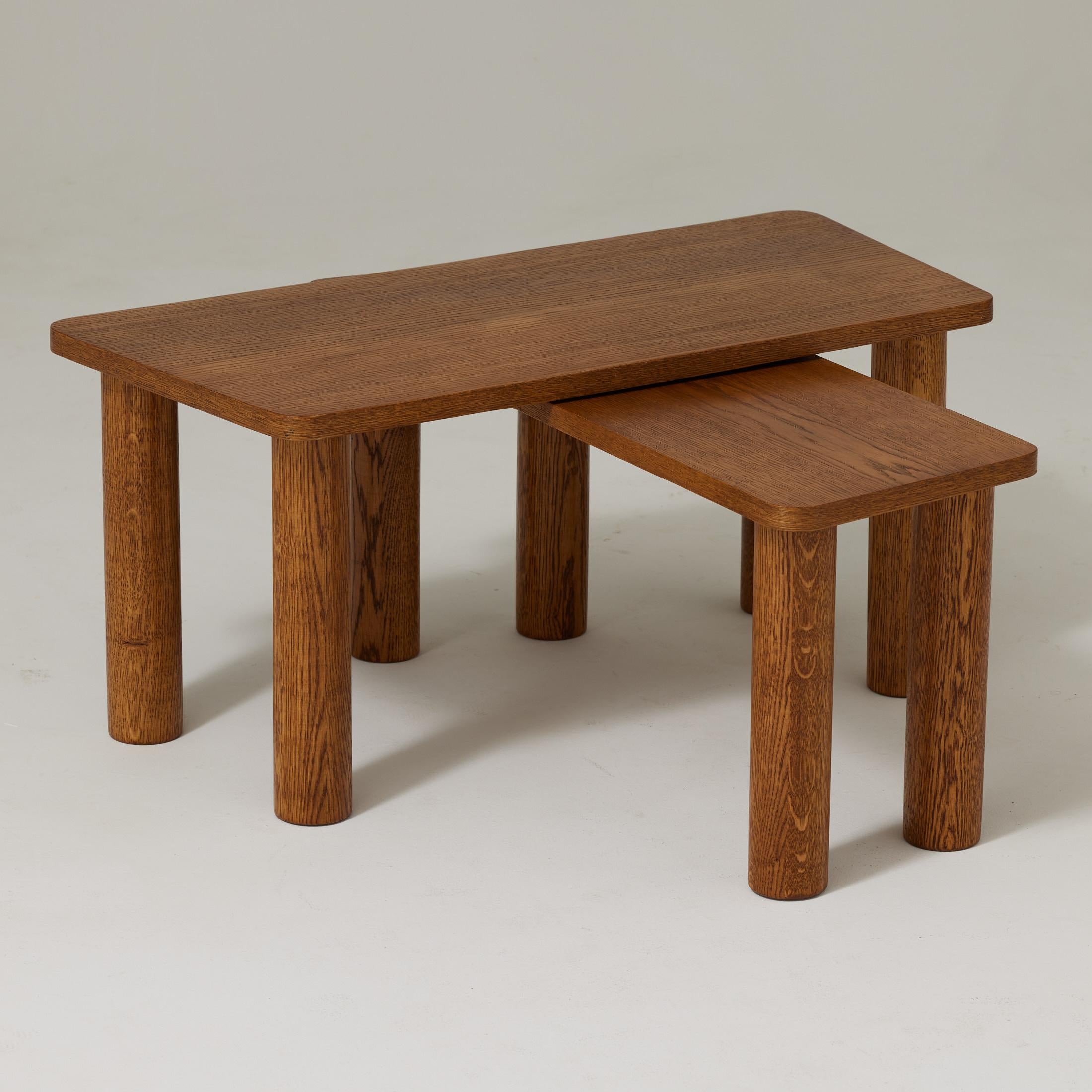 Milieu du XXe siècle Paire de tables basses en Wood Mid Century Modern, circa 1950 en vente