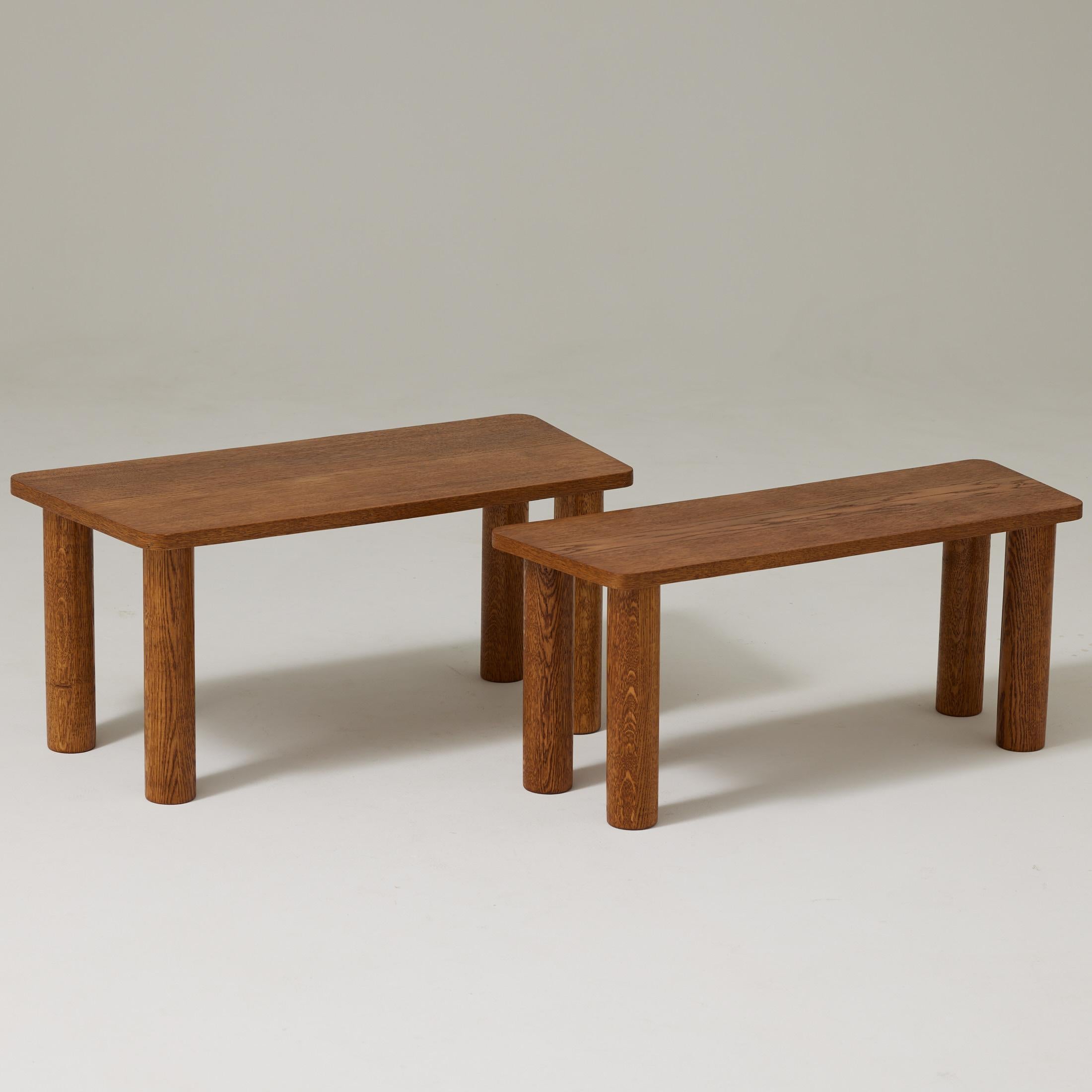 Bois Paire de tables basses en Wood Mid Century Modern, circa 1950 en vente