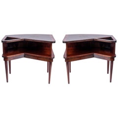Pair of Wood Side Tables by Englander & Bonta, Argentina, 1950