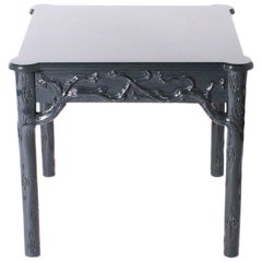 Pair of Wood Side Tables with Branch Detailing, circa 1960