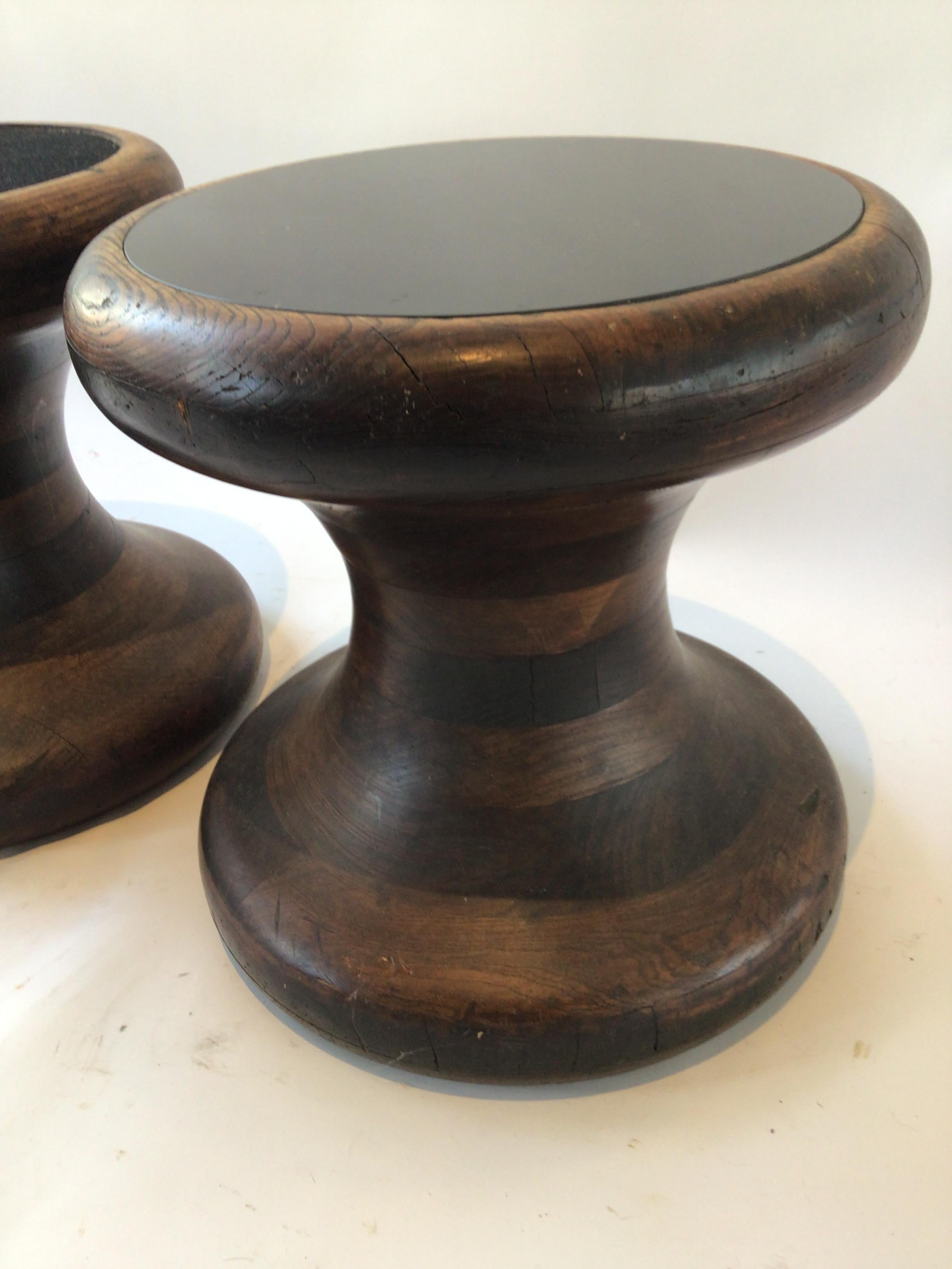 wooden spool table