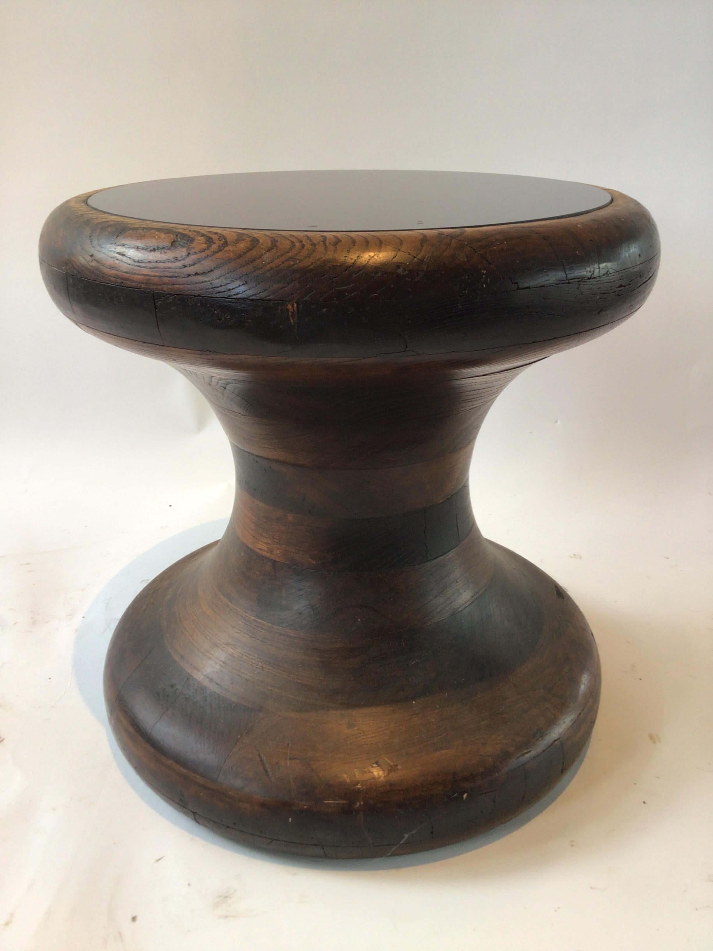 Late 20th Century Pair of Wood Spool Tables