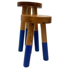 Pair of Wood Stools by Outlook International LTD