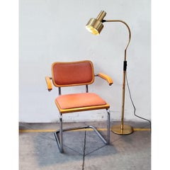 Paire de fauteuils Cesca en bois et nickel, 1970
