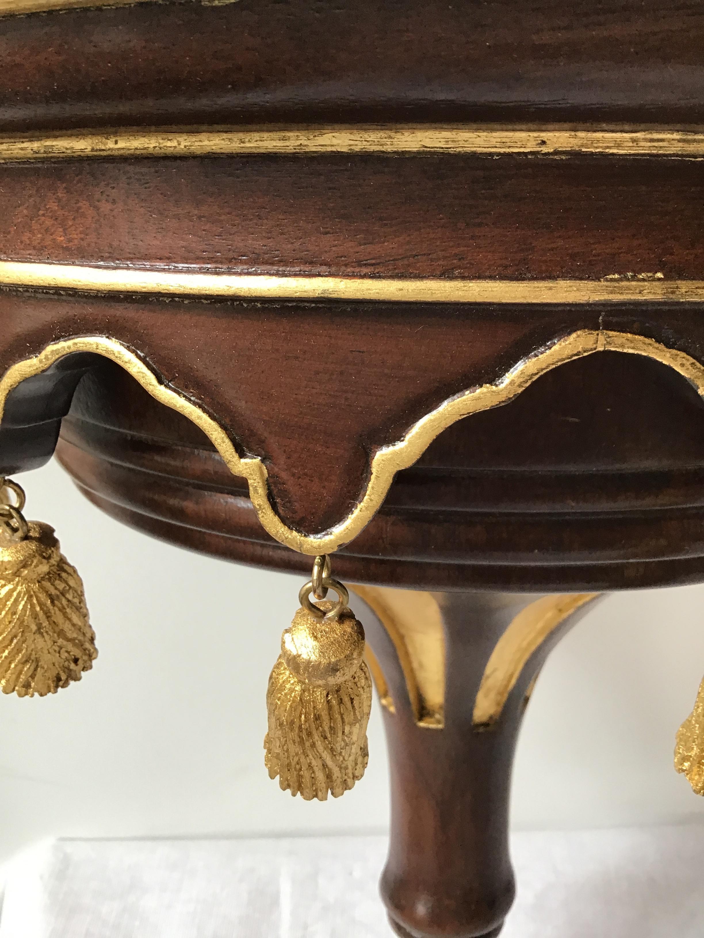 Pair of Wood Wall Shelves with Tassels 3