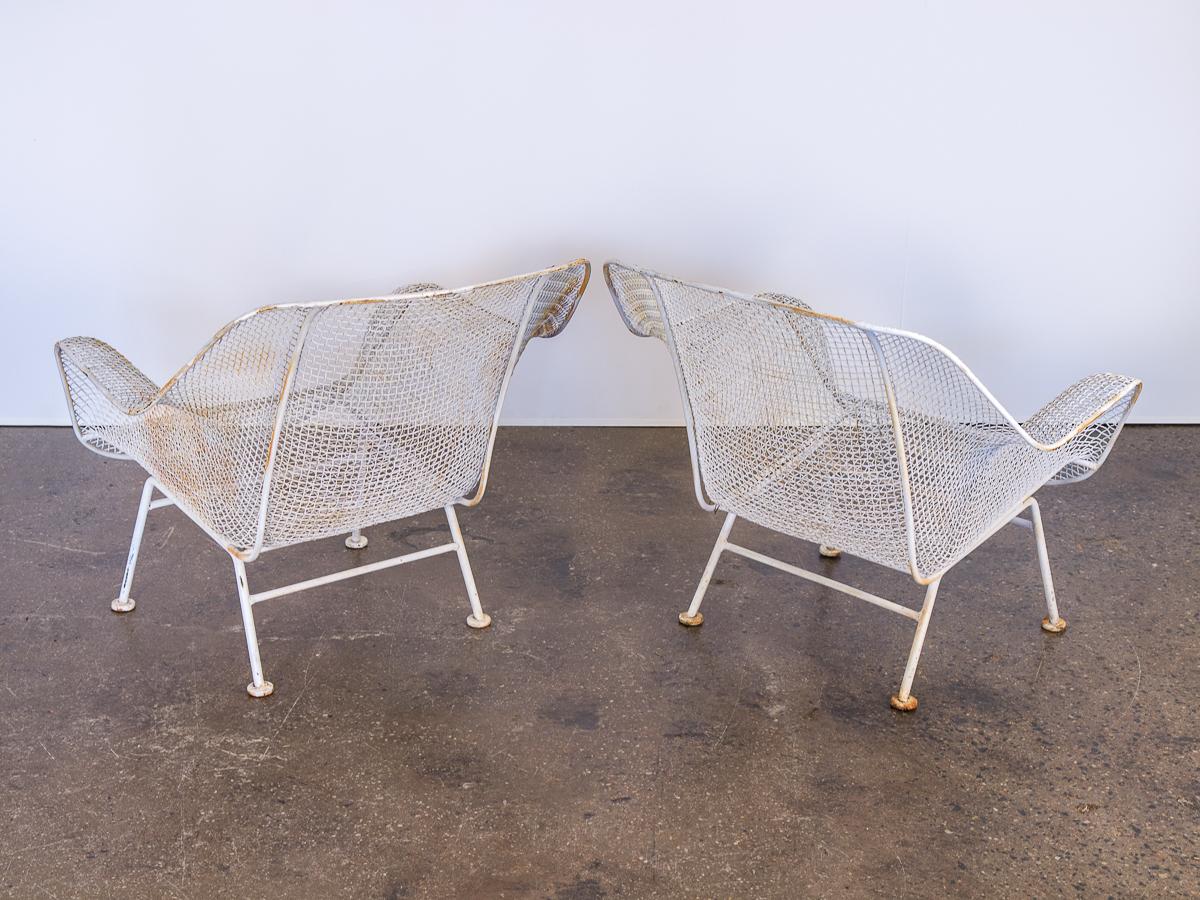American Pair of Woodard Sculptura Garden Lounge Chairs