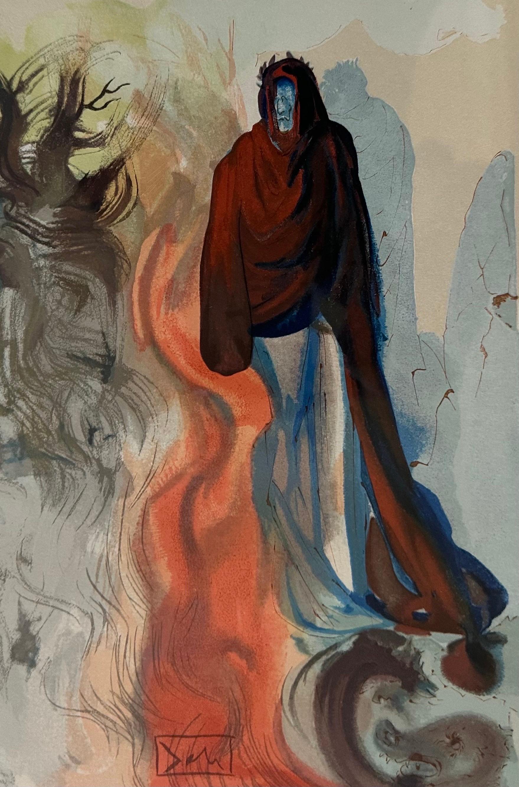 Coppia di stampe su legno della serie Divina Commedia di Salvador Dali in vendita 3