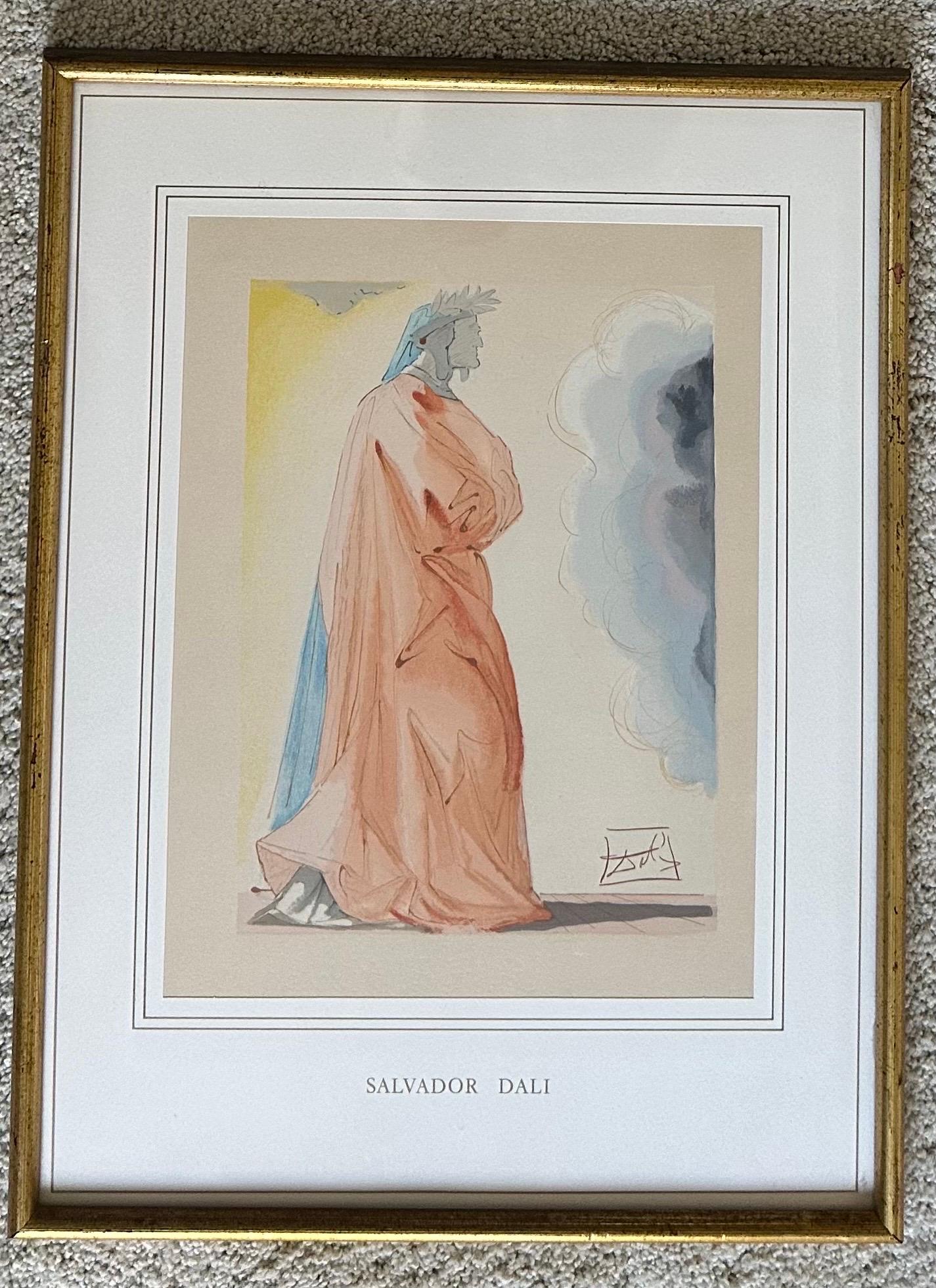 Coppia di stampe su legno della serie Divina Commedia di Salvador Dali in vendita 5