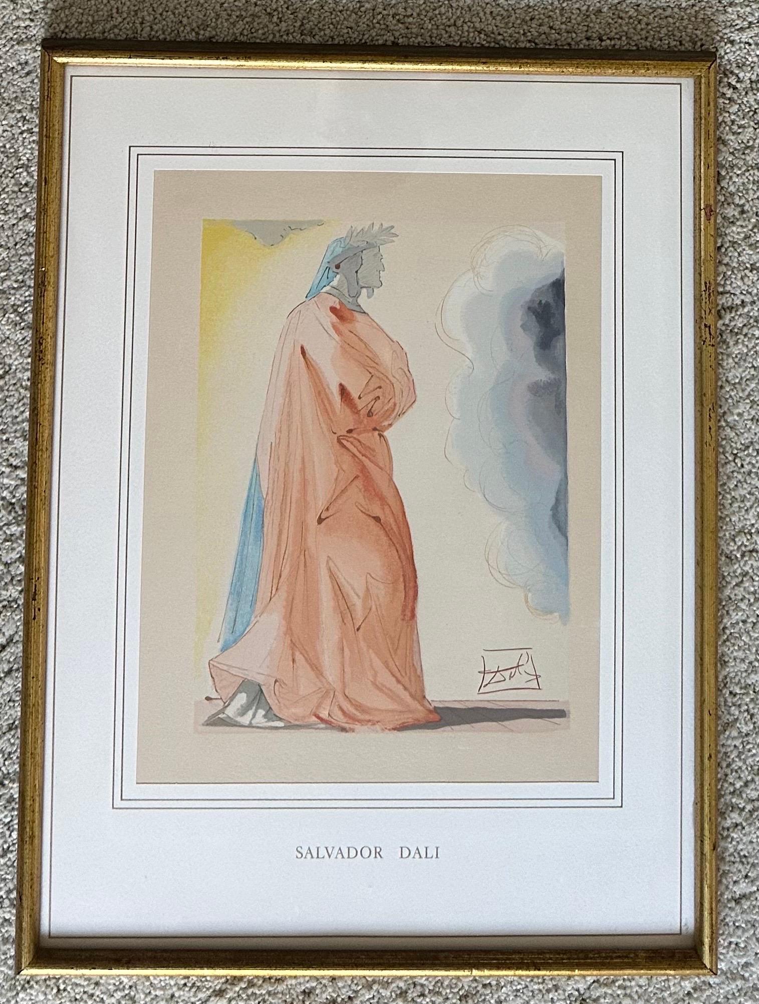 Coppia di stampe su legno della serie Divina Commedia di Salvador Dali in vendita 6