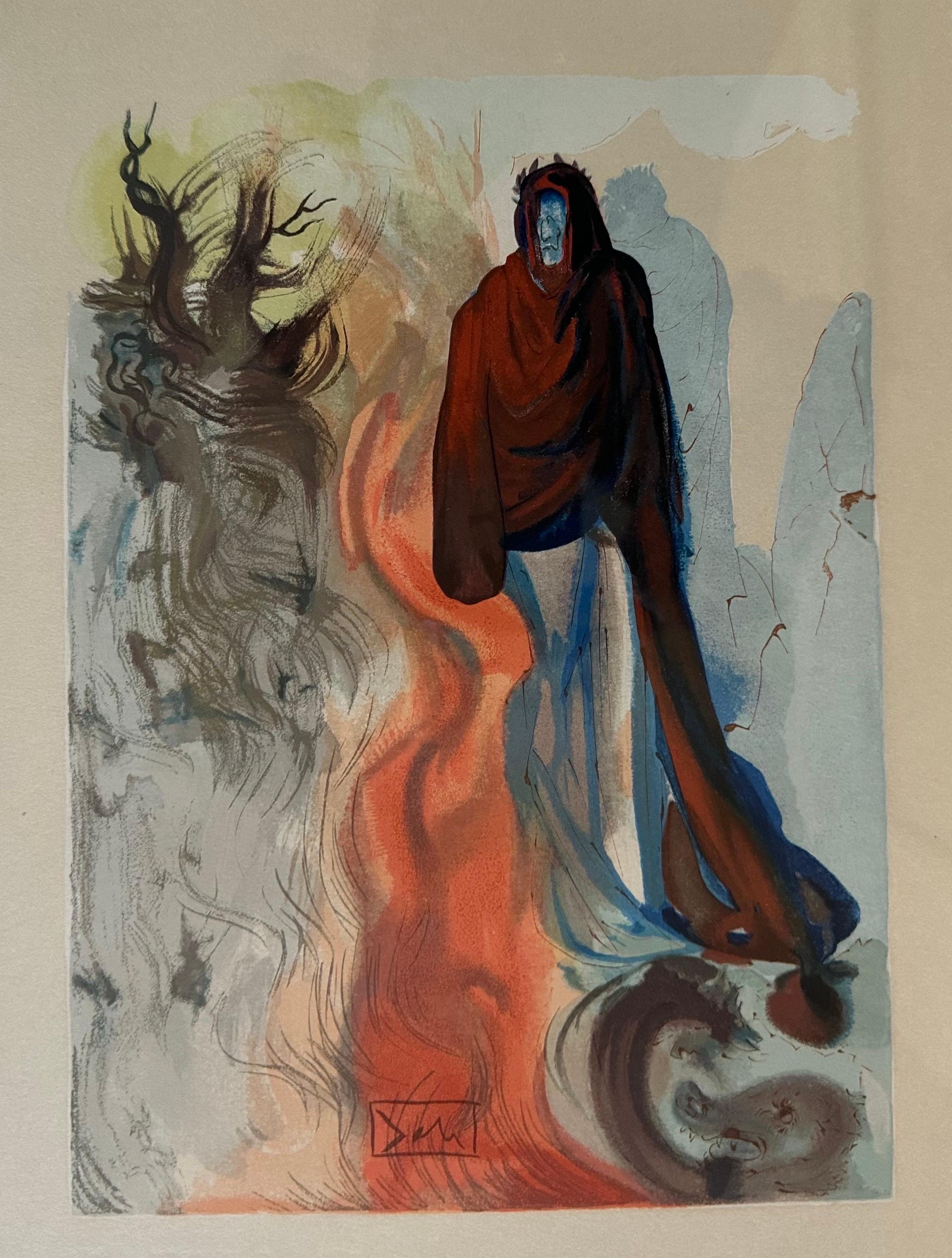 Coppia di stampe su legno della serie Divina Commedia di Salvador Dali in vendita 2