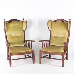 Pareja de sillones de madera