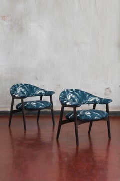 Pair of wooden armchairs prod. “Poggi” – Italy 1950