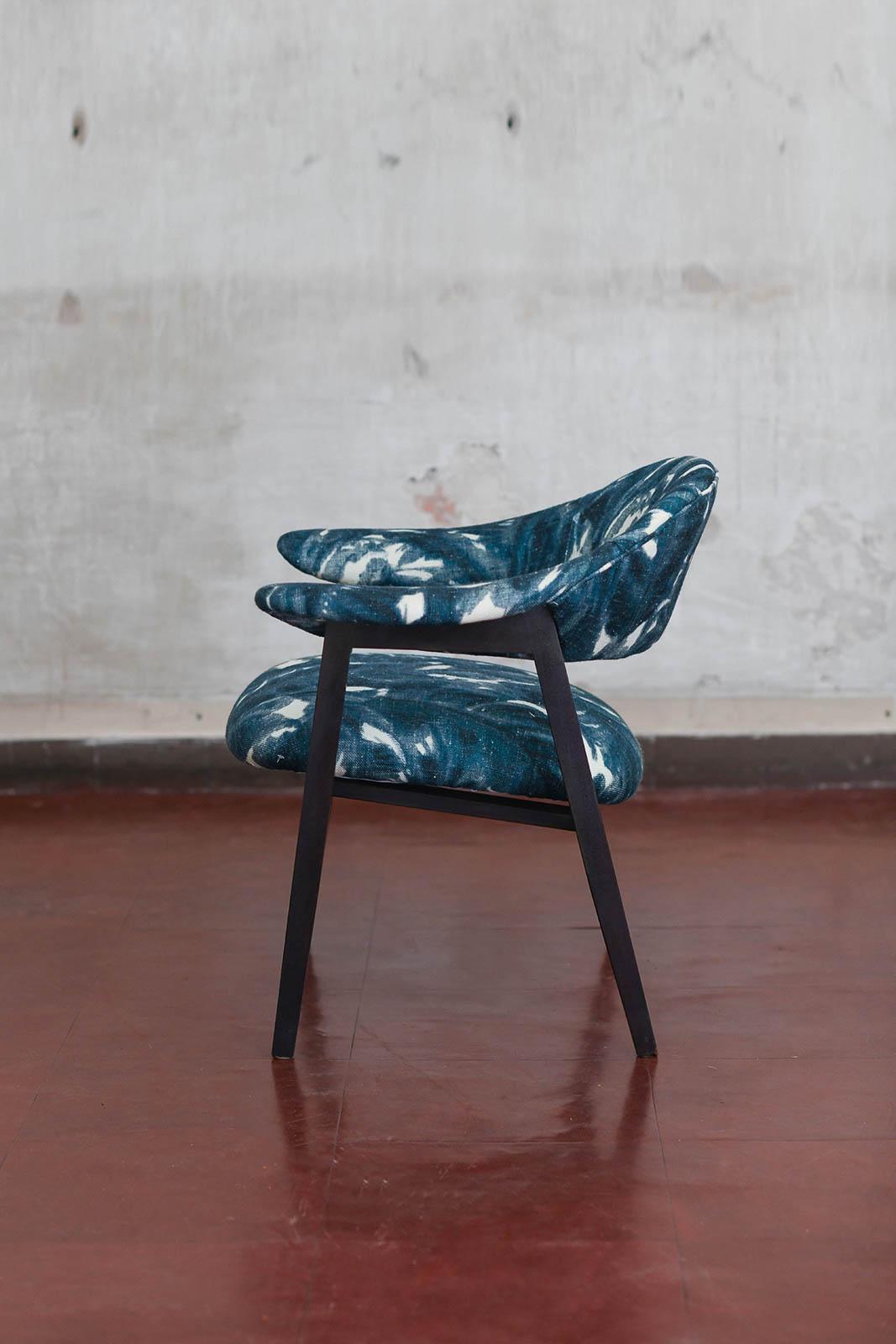 Pair of wooden armchairs prod. “Poggi” – Italy 1950 In Good Condition For Sale In Roma, RM