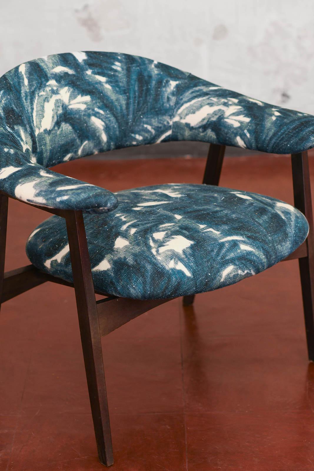 Mid-20th Century Pair of wooden armchairs prod. “Poggi” – Italy 1950 For Sale