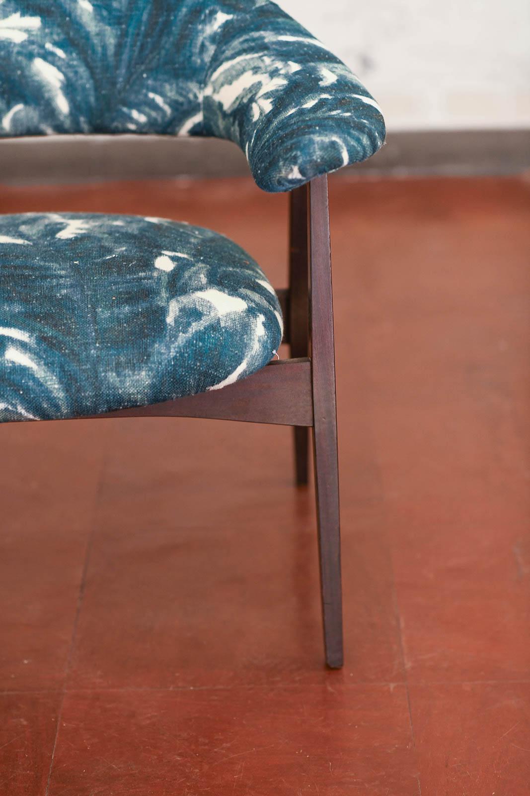 Pair of wooden armchairs prod. “Poggi” – Italy 1950 For Sale 2