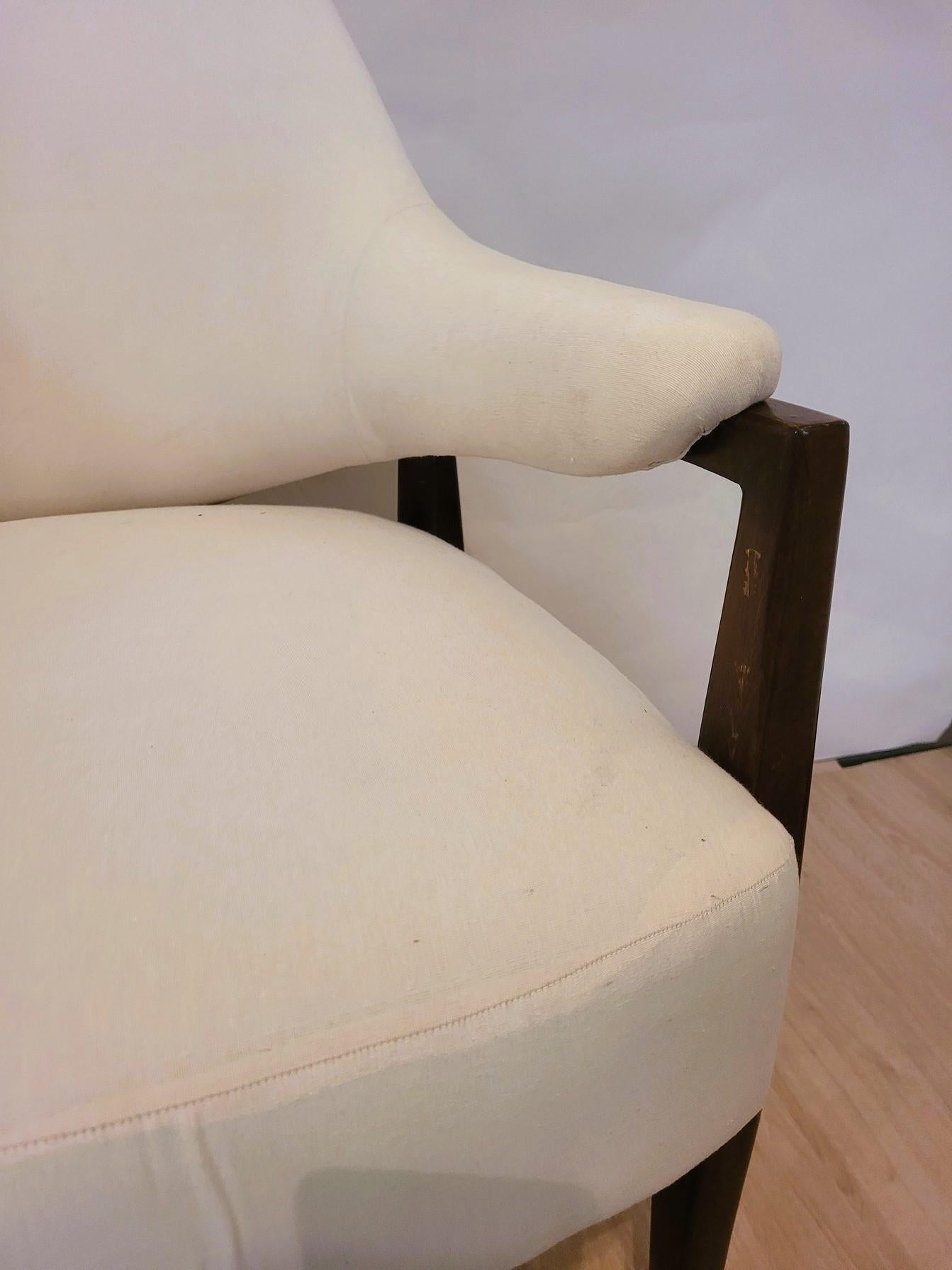 Pair Of Wooden Armchairs With Basket Back, 50s/60s, 20th Century 6