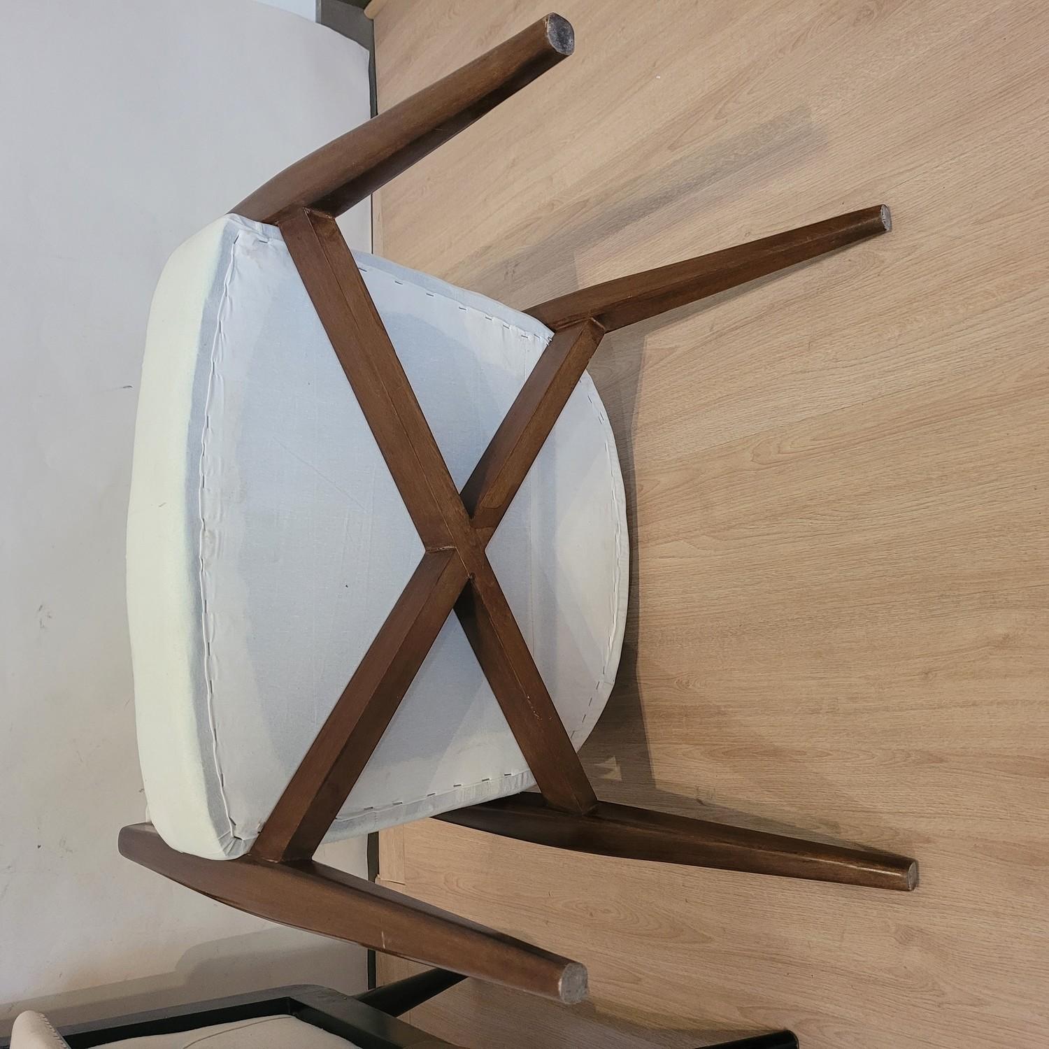Pair Of Wooden Armchairs With Basket Back, 50s/60s, 20th Century 9