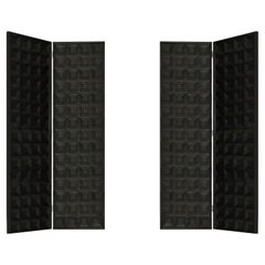 Pair of Wooden Art Deco Double Pannel Screens