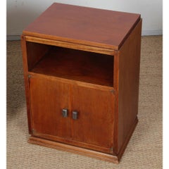 Pair of wooden bedside tables, French craftsmanship from the 1940s